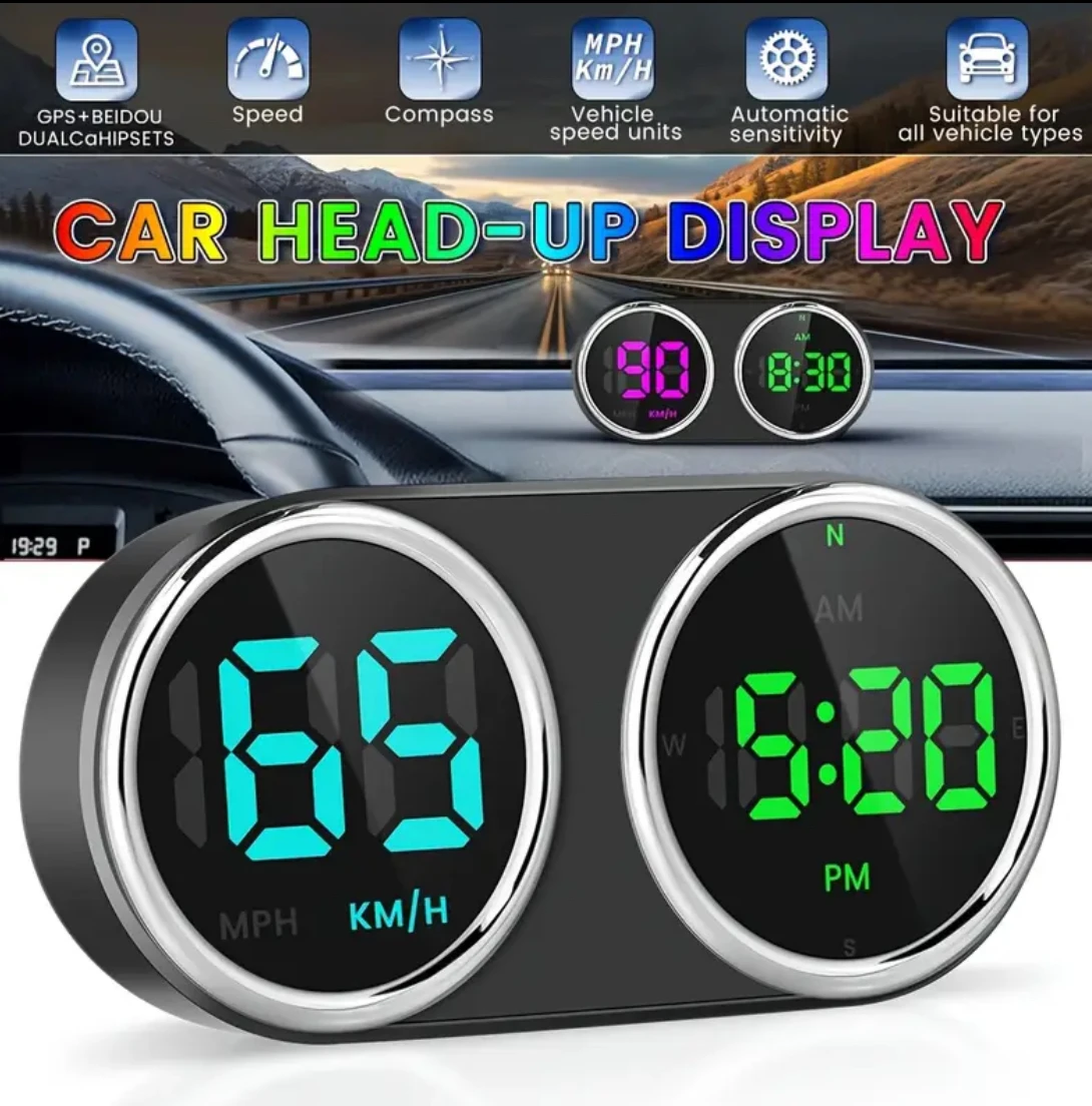 Electronics Gadgets For Car - Car Motorcycle Electronic Clocks GPS HUD