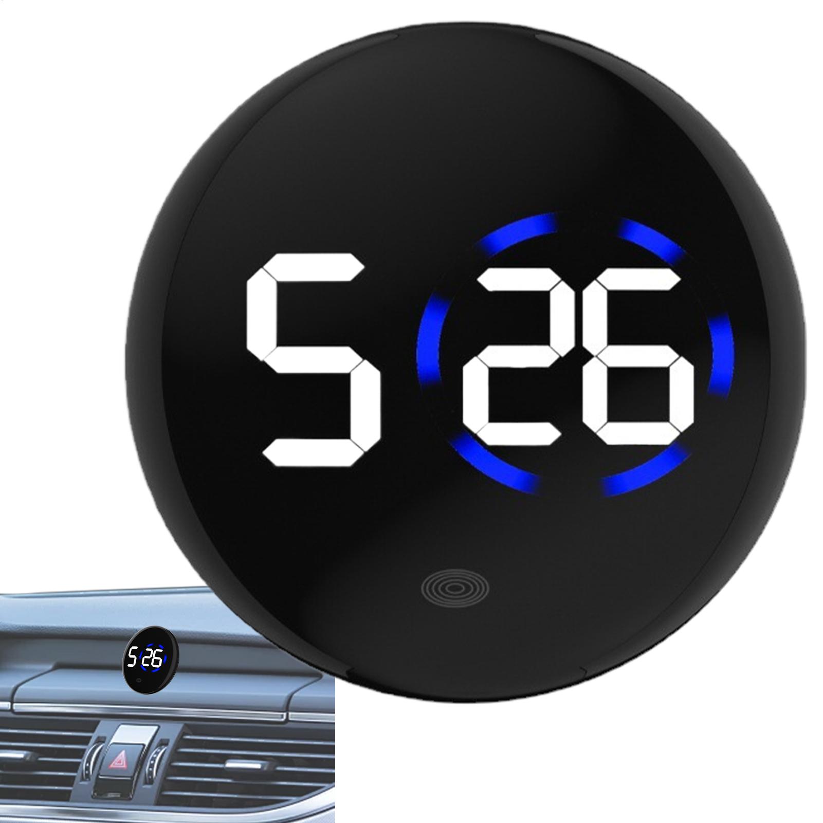 Electronics Gadgets For Car - Fashionable Car LED Clock Touch-Control Dashboard