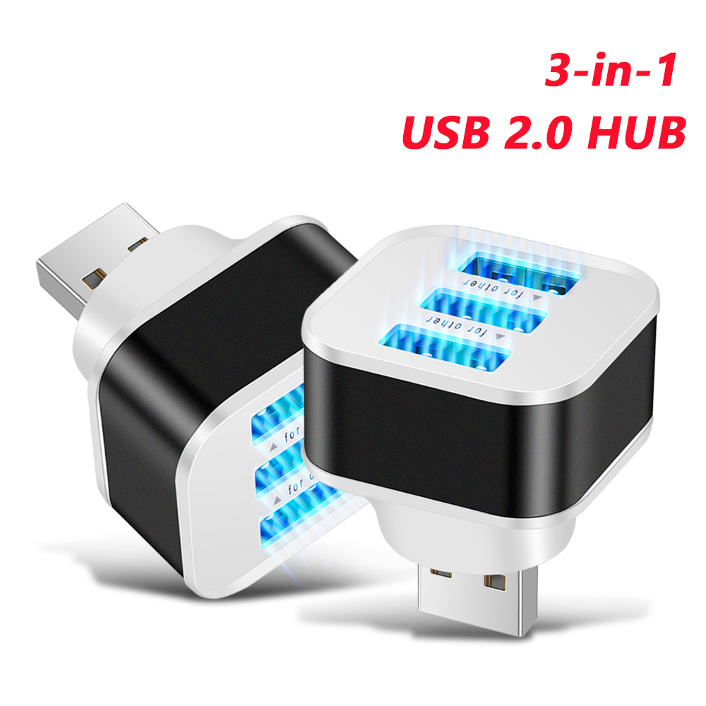 Electronics Gadgets For Car - 3 Port USB Slots Adaptor Extender
