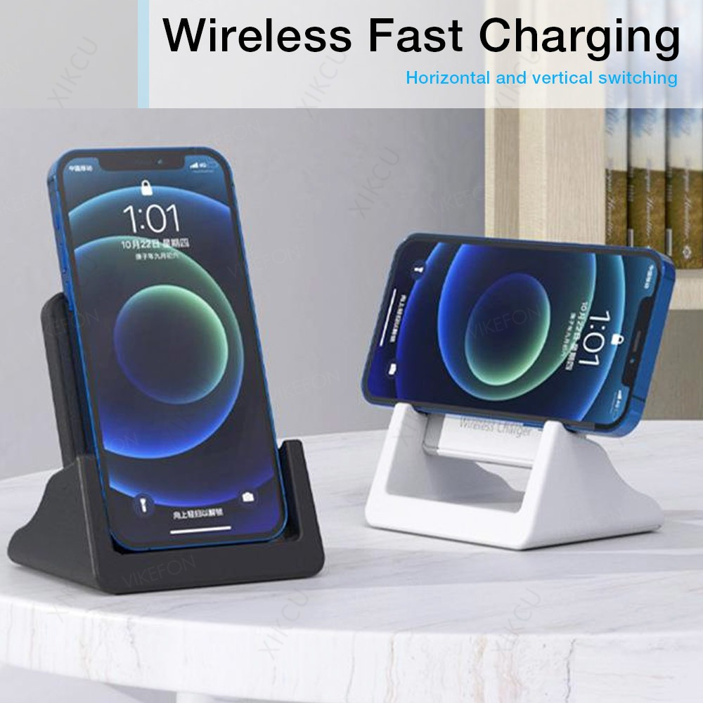 Wireless Phone Charger Pad - Desktop Removable Phone Holder Stand Chargers