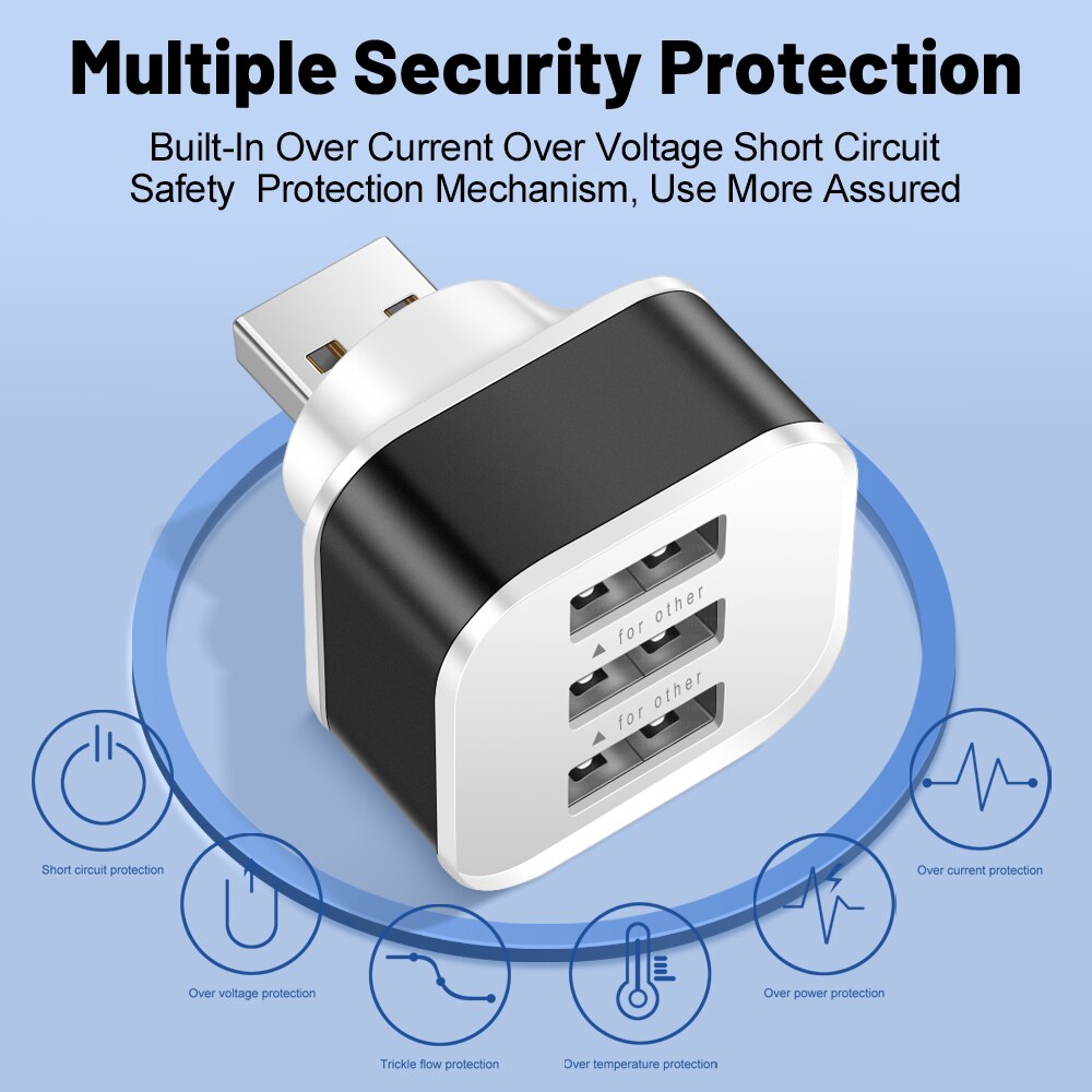 3 cổng USB khe cắm Adapter USB - đánh giá và giá Electronics Gadgets For Car