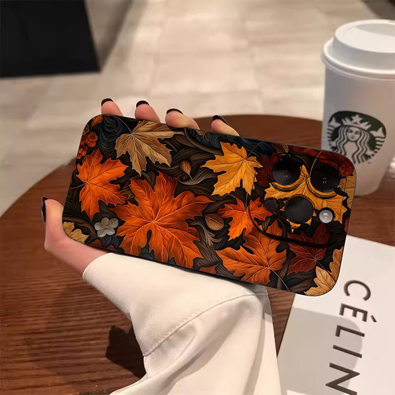 Autumn Maple Leaves Pattern Ph - đánh giá và giá Xiaomi Poco X6