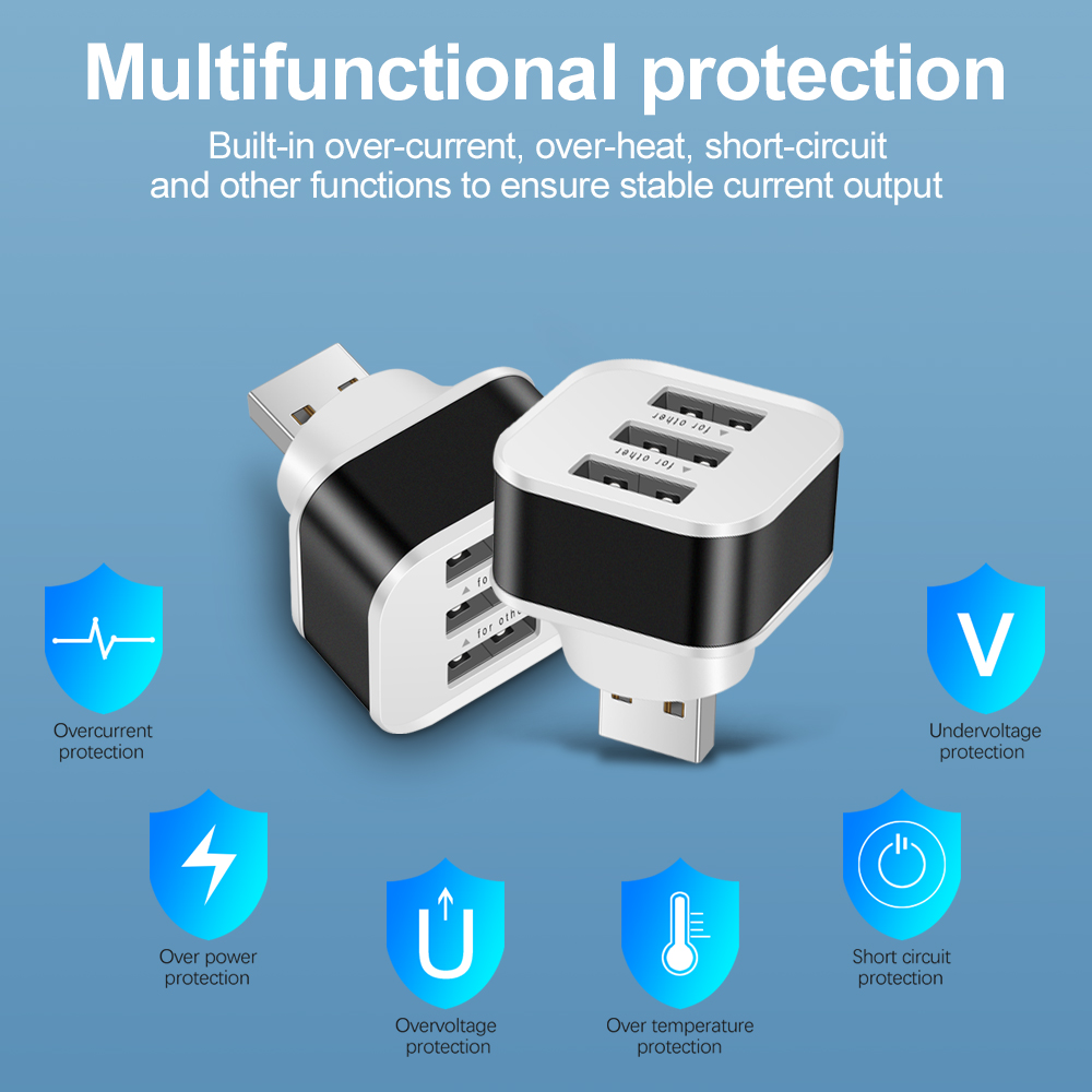3 Port USB Slots Adaptor Exten - đánh giá và giá Electronics Gadgets For Car