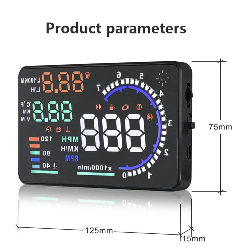 A8 OBD HUD Head-up Display Spe - đánh giá và giá Electronics Gadgets For Car