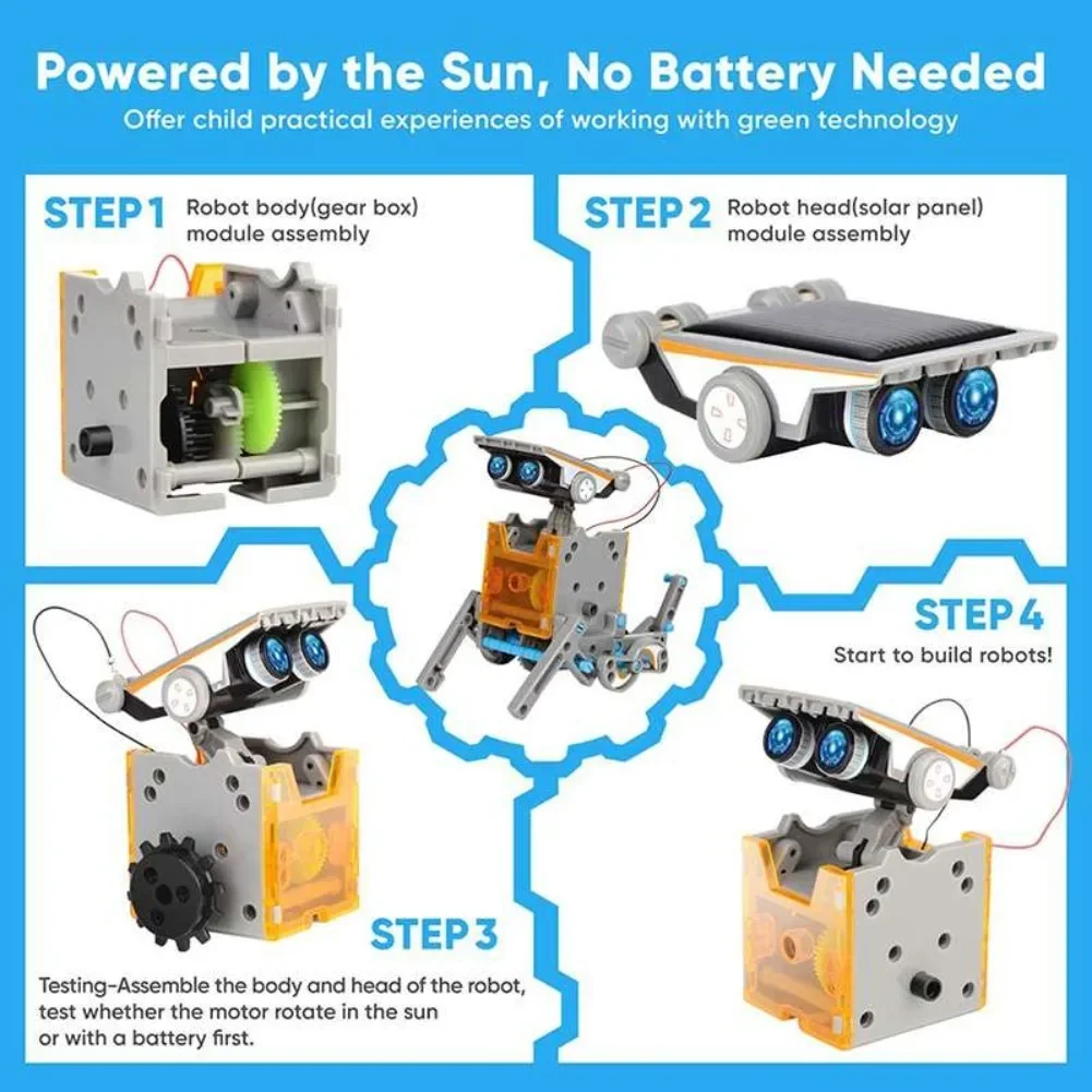 13 in 1 Solar Powered Robot Sc - đánh giá và giá Diy Electronics Gadgets